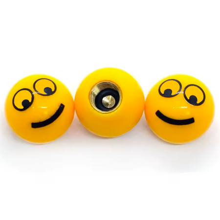 Nakrętki na wentyle samochodowe nakrętki do wentyli rowerowych smile 1